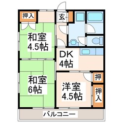 尾ノ上小学校前 徒歩1分 2階の物件間取画像